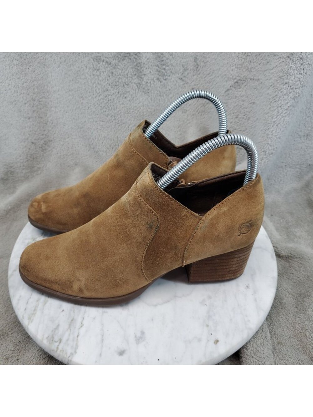 Born Shoes Womens Size 6 Brown Suede Caley Ankle Booties *Read*